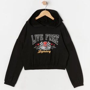 hoodie crop an jogger set